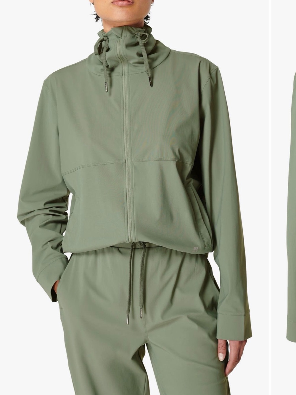 Sweaty Betty Explorer Zip Jacket Heath Green